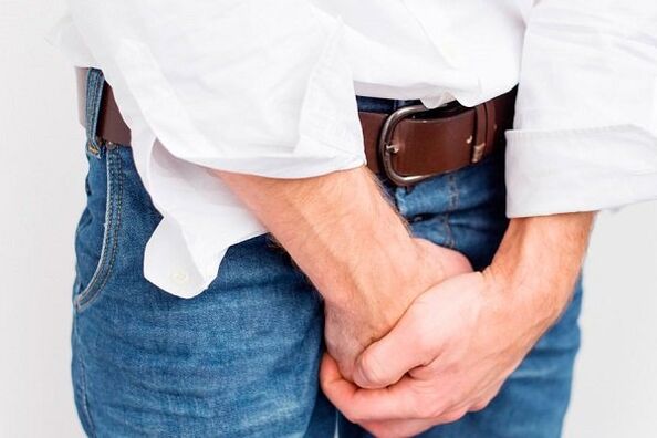 bolest v tříslech s kalkulózní prostatitidou