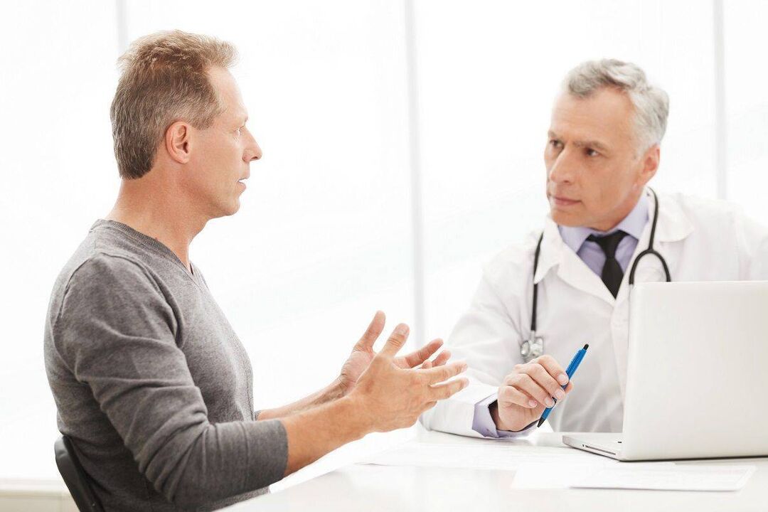 návštěva lékaře pro příznaky prostatitidy